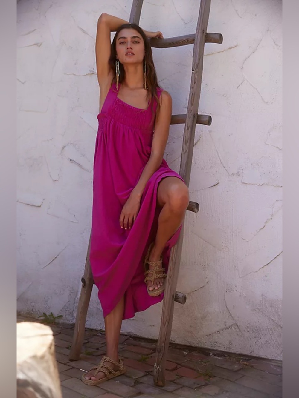 Free People Delphine Midi Dress